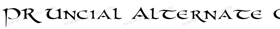 PR Uncial Alternate Capitals字体转换
